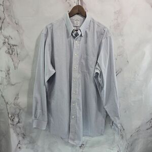 Brooks Brothers Shirt Men XXL 18 1818 Regent Non Iron Original Polo Windowpane